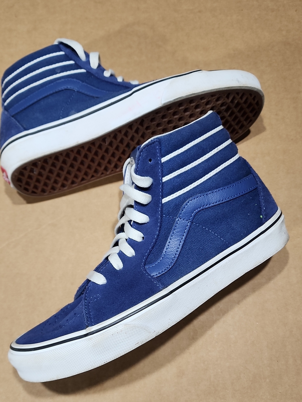 Vans Hi Blue White Stripe Old Skool Era Slip-on Men's Size 8 Shoes Off The Wall